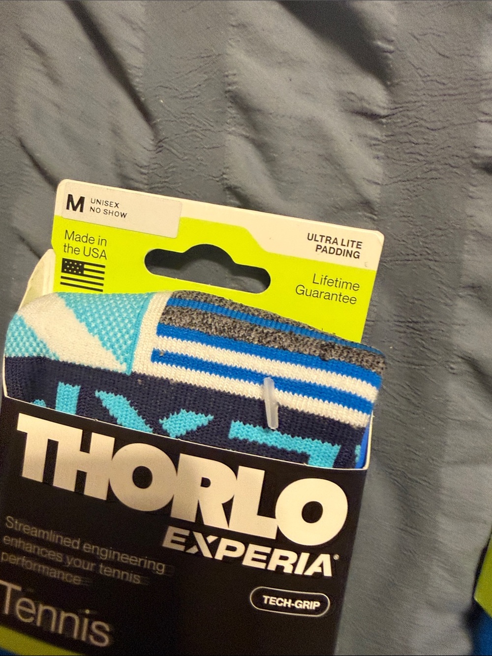THORLO Experia techfit NEW 2 Pairs Unisex Tennis Socks Made in USA no show - Picture 4 of 4